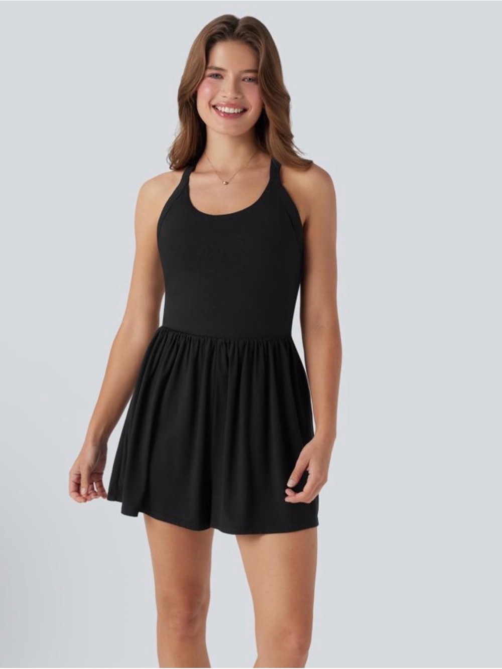 Halara Padded 2-in-1 Romper with Pockets-Easy Peezy Size 3X